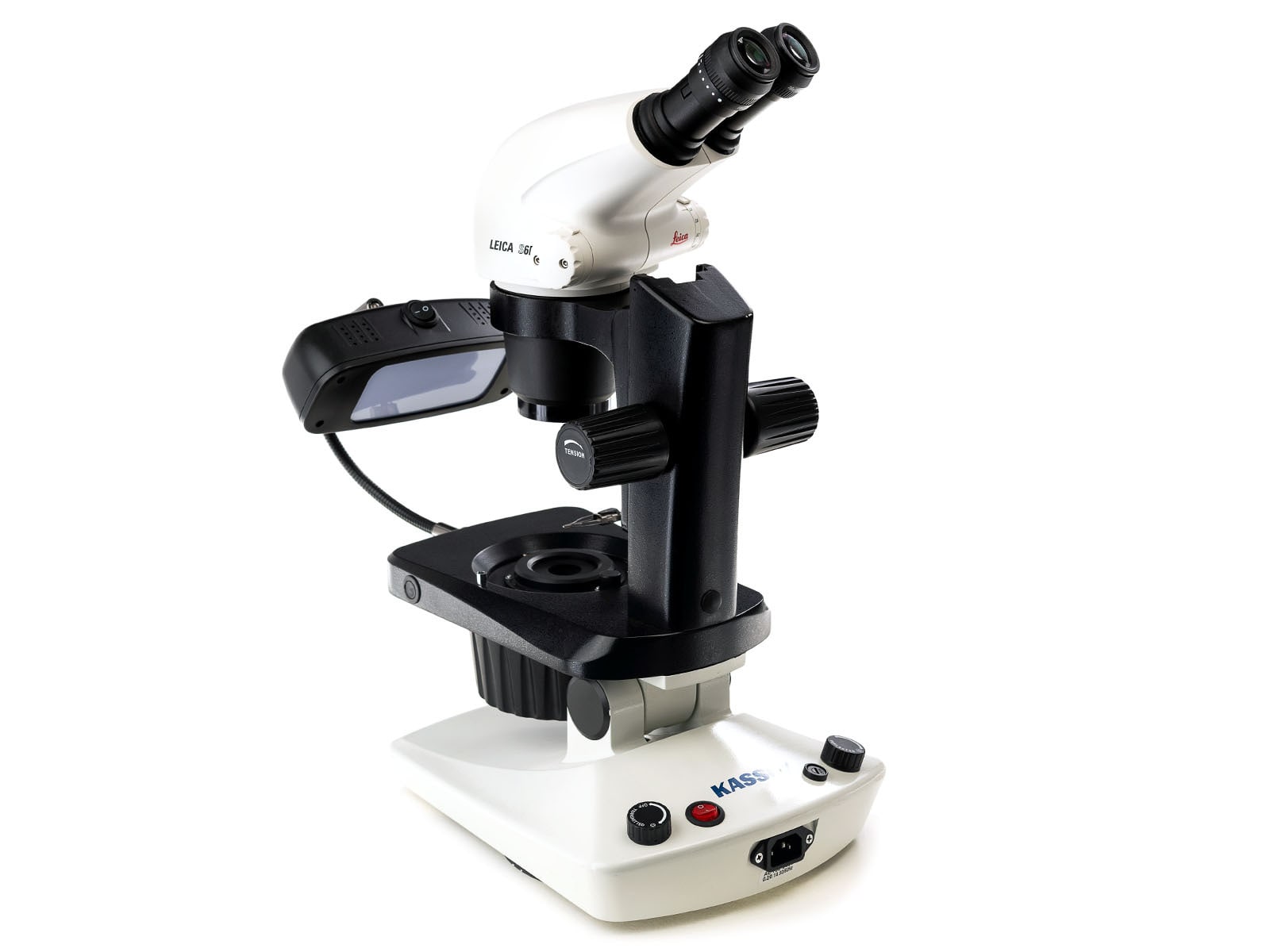 a leica s6e gemological microscope
