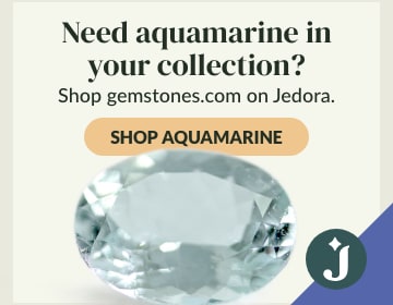 Check out Gemstones.com for brilliant blue aquamarine in many shapes and sizes on Jedora.