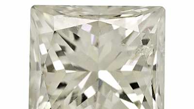 a polished and faceted diamond gemstone