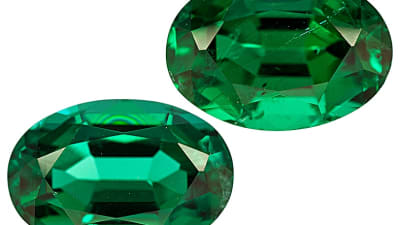 polished and faceted emerald gemstone