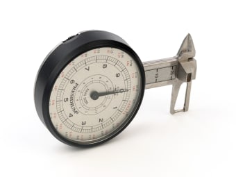 an analogue dial gauge for gemstone measurements