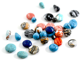 an assortment of gemstone shapes and sizes