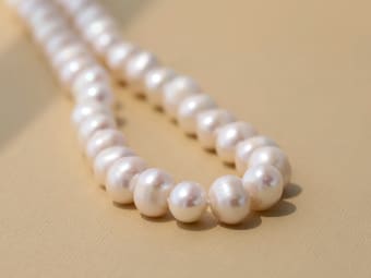 classic white pearl necklace