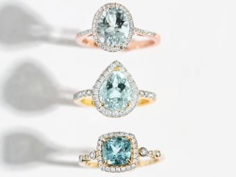 aquamarine rings