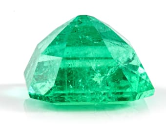 emerald cut colombian emerald gemstone