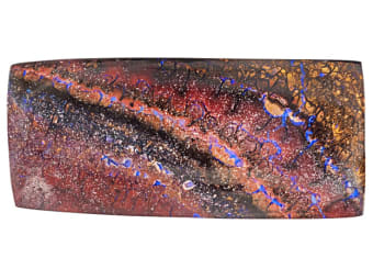 rectangular shapes boulder opal