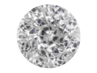 brilliant cut synthetic white cubic zirconia