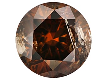 brilliant cut brown diamond gemstone