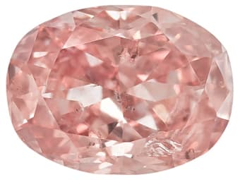 oval shaped pink diamond