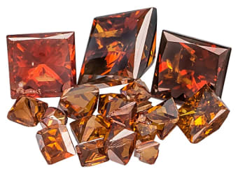 multiple shapes and sizes of red diamonds