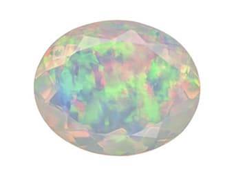 round ethiopian opal gemstone