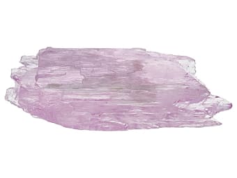 large uncut pink-purple kunzite specimen