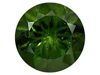 polished and faceted moldavite gemstone