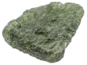 large uncut moldavite specimen