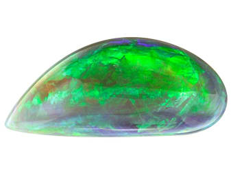 briolette shaped multicolor opal