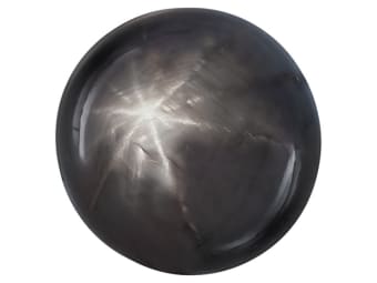 round black star sapphire gemstone