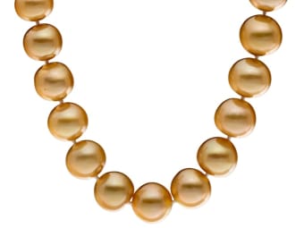brown south sea pearl necklace