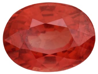 oval shaped pink spinel gemstone