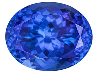 single oval shaped tanzanite gemstone