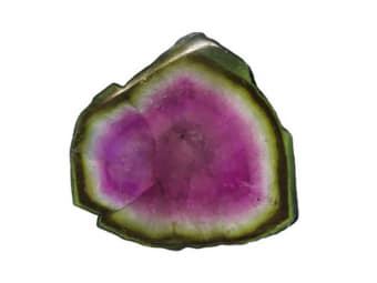 rough watermelon tourmaline specimen