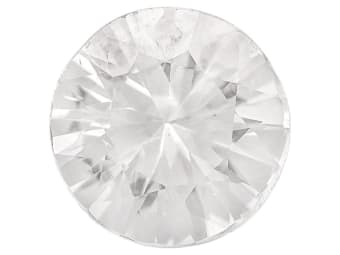 brilliant cut white zircon