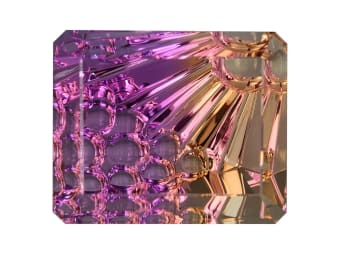 bi-color ametrine quartz gemstone