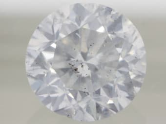 a polished, faceted and included diamond gemstone