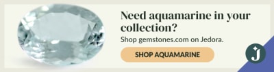 Collect aquamarine, a beautiful blue to green-blue beryl that gemstones.com offers on Jedora.