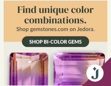 Find unique color combination gems at gemstones.com on Jedora.