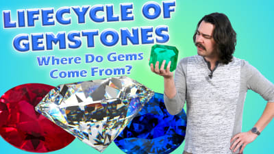 A gemologist observes the lifecycle of gemstones.