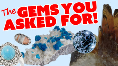 blue gemstone ring, mineral, and gemstone sphere