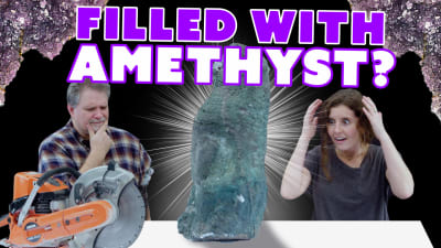 Cutting Into A HUGE Amethyst Geode!