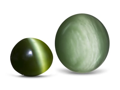 Polished jadeite and polished nephrite