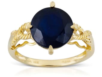 Cobalt-Lead Glass Filled Sapphire