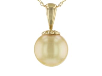 Gold Pearl Pendant 