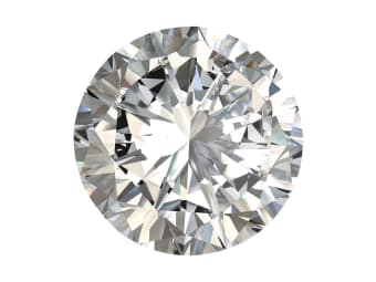 round brilliant cut white diamond