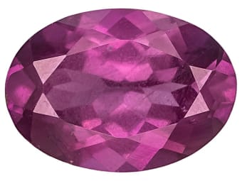 oval shaped purple garnet gemstone 