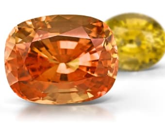 Orange and Yellow Sapphire