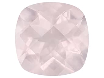 cushion cut rose quartz gemstone 