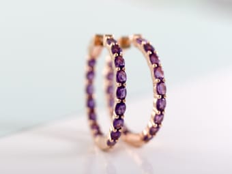 amethyst earrings