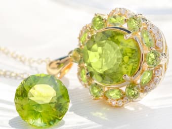 peridot gems and jewelry