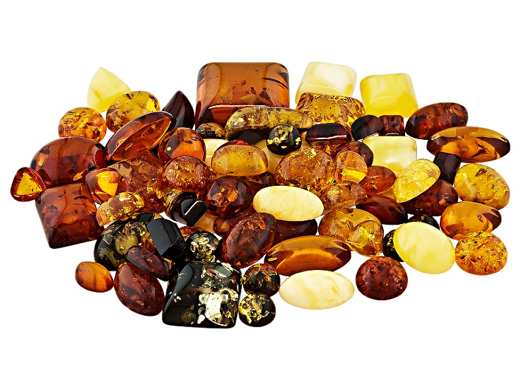 amber colored stones